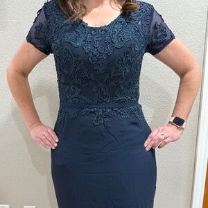 Navy formal dress size 10